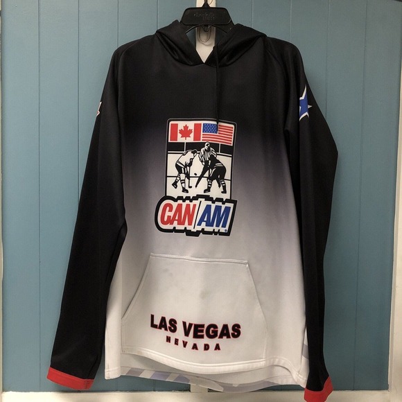 Can-Am Men's XL Premium Pullover Hoodie‎ Sweatshirt Can/Am Canada America Hockey - Picture 3 of 8